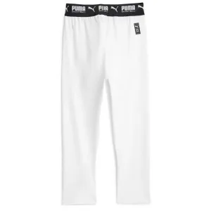 Puma HOOPS TEAM 3/4 TIGHT BASELAYER Basketbalové elastické nohavice, biela, veľkosť