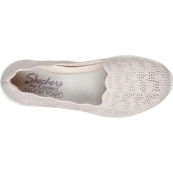 Skechers SEAGER - HIGHERSELF Dámska slip-on obuv, béžová, veľkosť