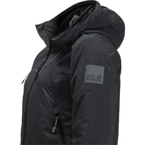 Jack Wolfskin BIKE COMMUTE INS JKT W Dámska zimná cyklistická bunda, čierna, veľkosť