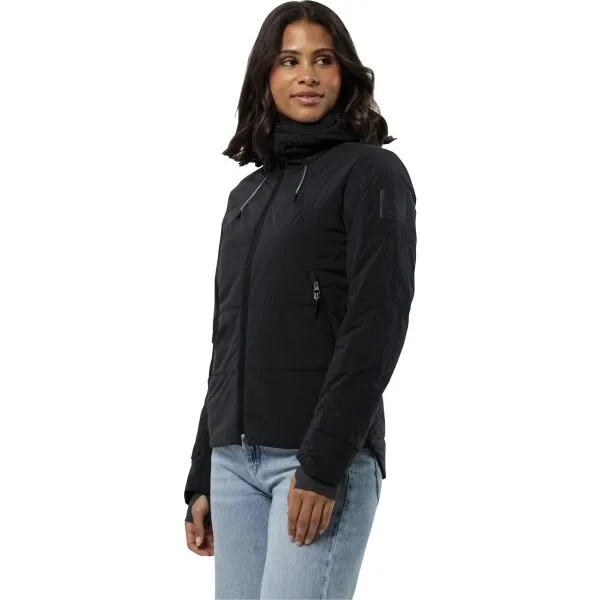 Jack Wolfskin BIKE COMMUTE INS JKT W Dámska zimná cyklistická bunda, čierna, veľkosť