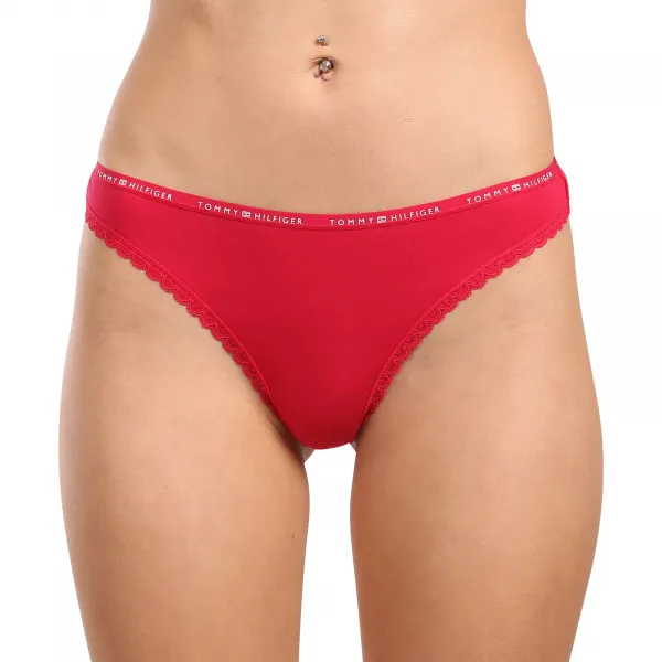 3PACK dámske tangá Tommy Hilfiger viacfarebná (UW0UW05954 0VI) M