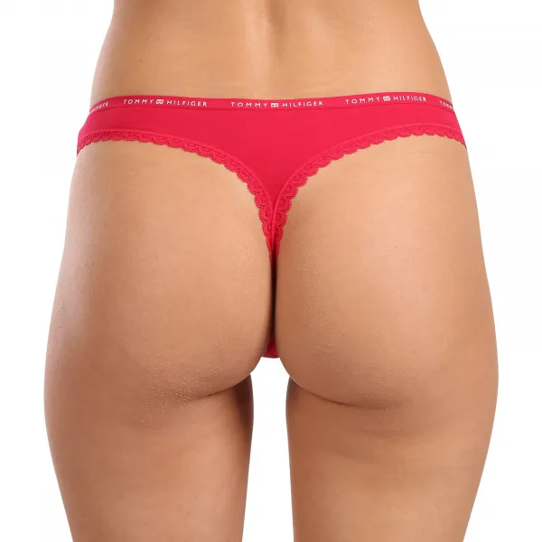 3PACK dámske tangá Tommy Hilfiger viacfarebná (UW0UW05954 0VI) M