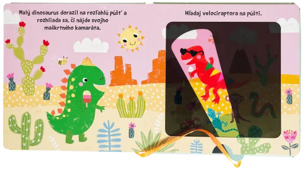 Malý dinosaurus hľadá kamarátov s kúzelnou baterkou