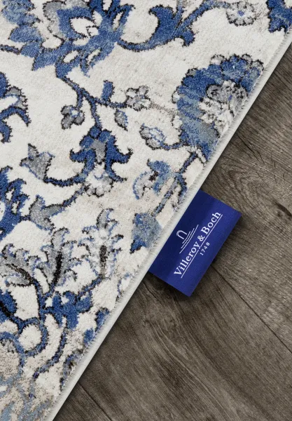 Villeroy & Boch - Hanse Home koberce Behúň Villeroy & Boch 106120 Cream, Blue - 80x240 cm