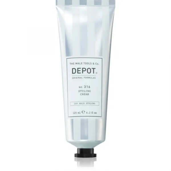 DEPOT 300 HAIR STYLING NO. 316 STYLING CREAM stylingový krém so stredným spevnením a prirodzenými odleskami 125 ml