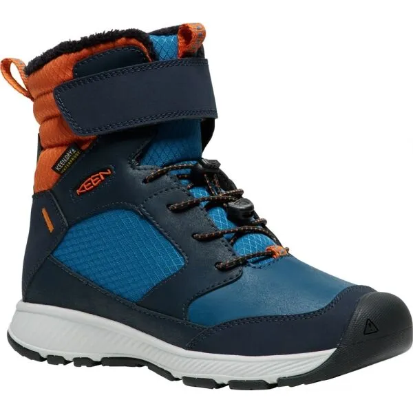 Detské topánky Keen Skua Winter WP - sky captain/gold flame