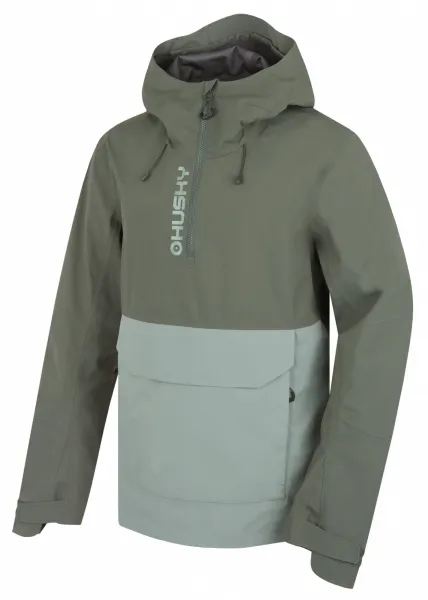 Husky  Nabbi M black/bordo, M Pánska outdoorová bunda