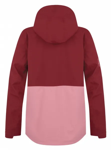 Husky  Nabbi L bordo/pink, S Dámska outdoorová bunda