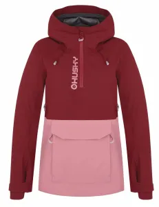 Husky  Nabbi L bordo/pink, S Dámska outdoorová bunda