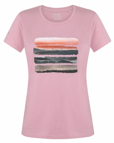 Husky  Tee Vane L light pink, L Dámske bavlnené tričko