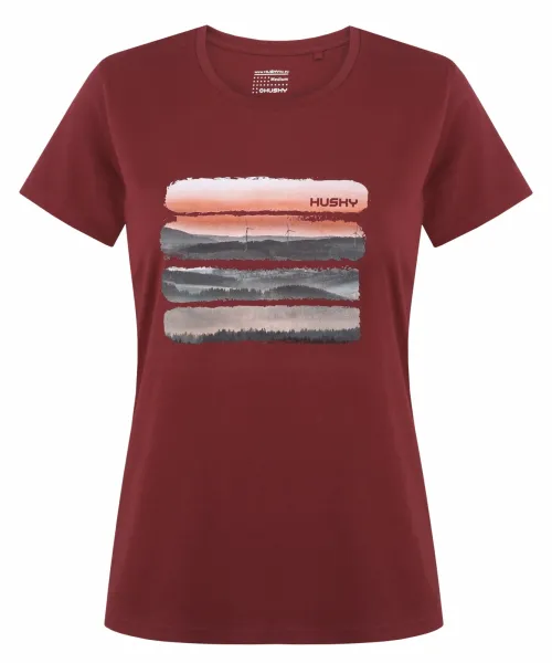Husky  Tee Vane L light pink, L Dámske bavlnené tričko