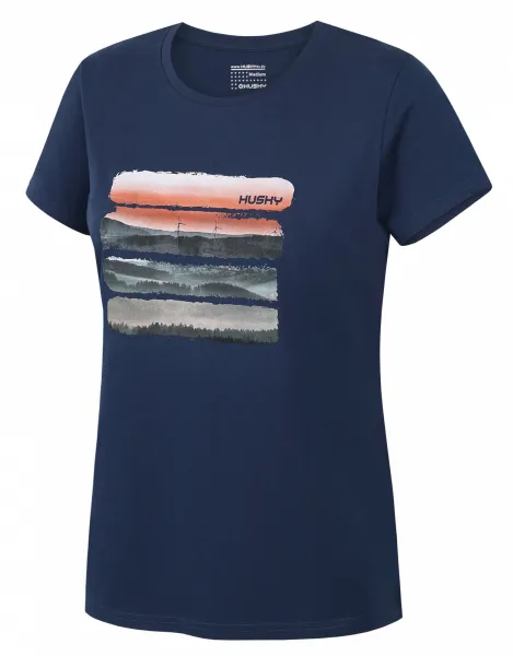 Husky  Tee Vane L light pink, L Dámske bavlnené tričko