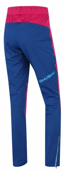 Husky  Kala L pink/blue, XL Dámske softshellové nohavice