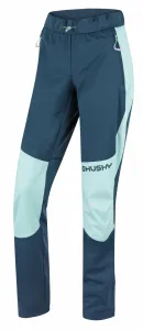 Husky  Kala L pink/blue, XL Dámske softshellové nohavice