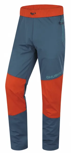Husky  Kala M grey/mint, XL Pánske softshellové nohavice