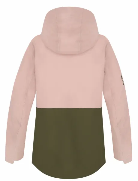 Husky  Nabbi L lt. pink/khaki, XS Dámska outdoorová bunda