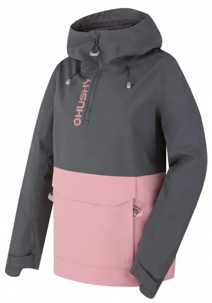 Husky  Nabbi L lt. pink/khaki, XS Dámska outdoorová bunda