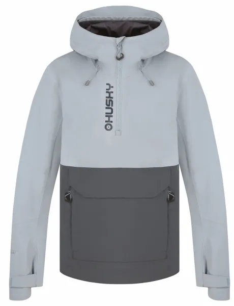 Husky  Nabbi M lt. grey/dk. grey, XL Pánska outdoorová bunda