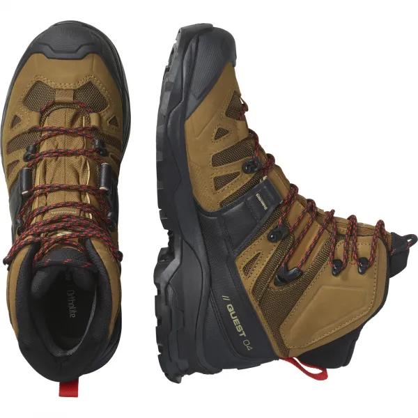 GORE-TEX topánky  Salomon Quest 4 GTX - rubber/black/fiery red