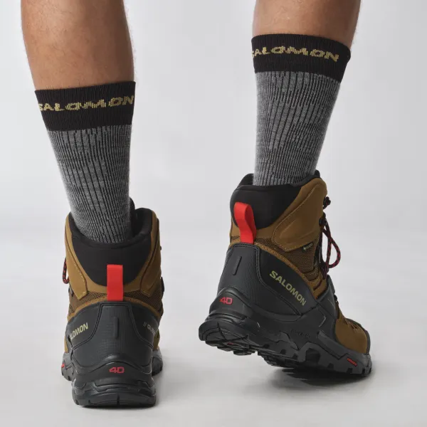 GORE-TEX topánky  Salomon Quest 4 GTX - rubber/black/fiery red