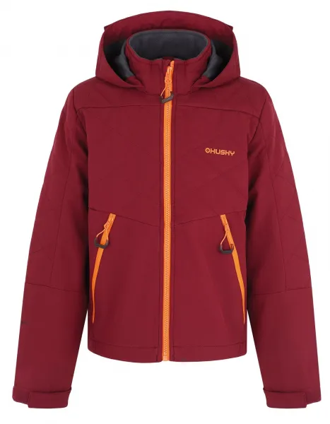 Husky  Salex K black, 122 Detská softshell bunda