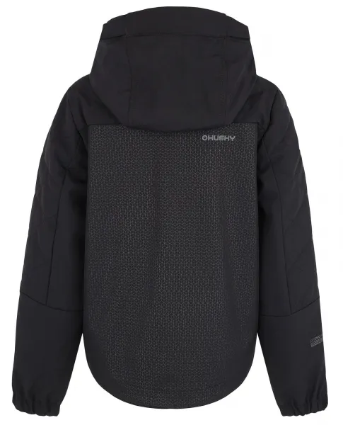 Husky  Salex K black, 122 Detská softshell bunda