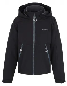 Husky  Salex K black, 122 Detská softshell bunda