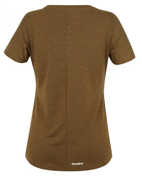Husky  Tingl L tm. khaki, M Dámske funkčné tričko