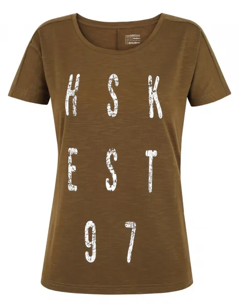 Husky  Tingl L tm. khaki, M Dámske funkčné tričko