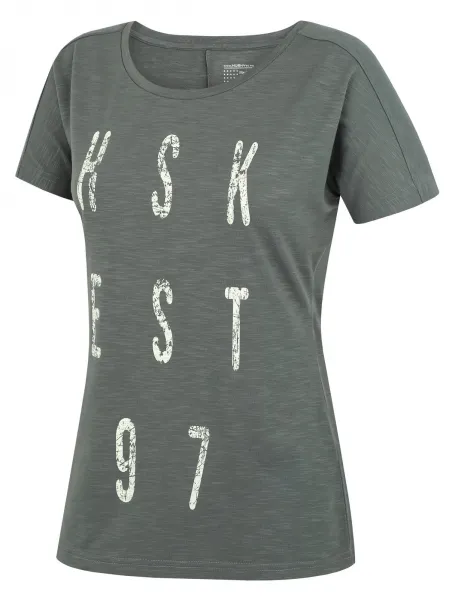 Husky  Tingl L tm. khaki, M Dámske funkčné tričko
