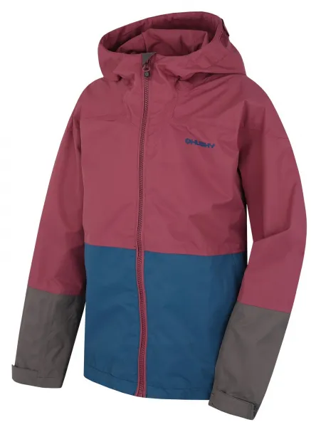 Husky  Nicker K ružová/tm. šedá, 152 Detská hardshell bunda