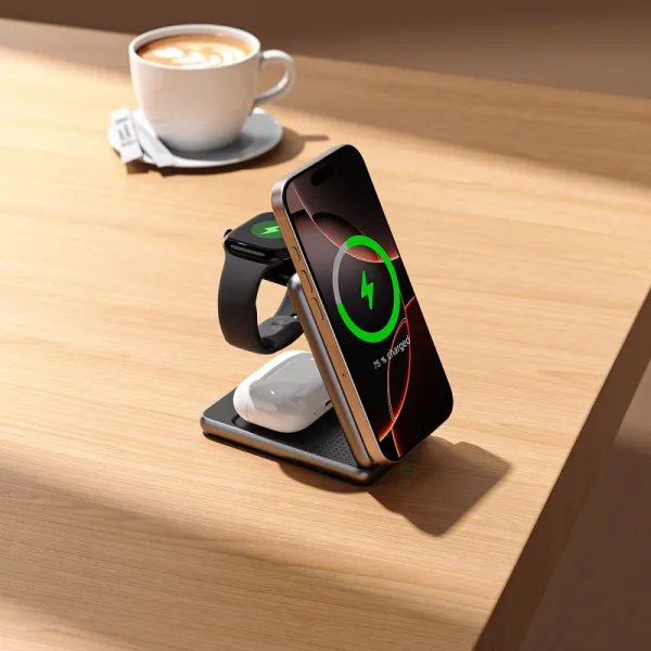 Tech-Protect A42 3in1 MagSafe Wireless Charger - Space Gray