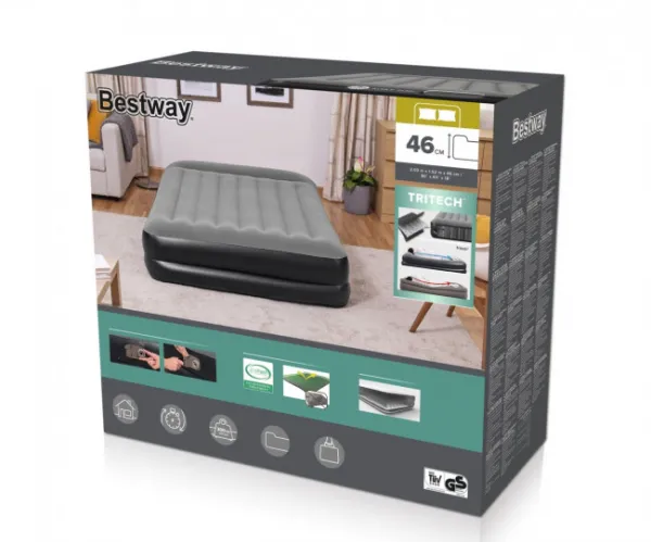 Nafukovací matrac Bestway 67403 so vzduchovou pumpou 152x203x46 cm