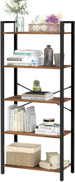 VASAGLE Priemyselný regál 5 políc 66 x 153 x 30 cm