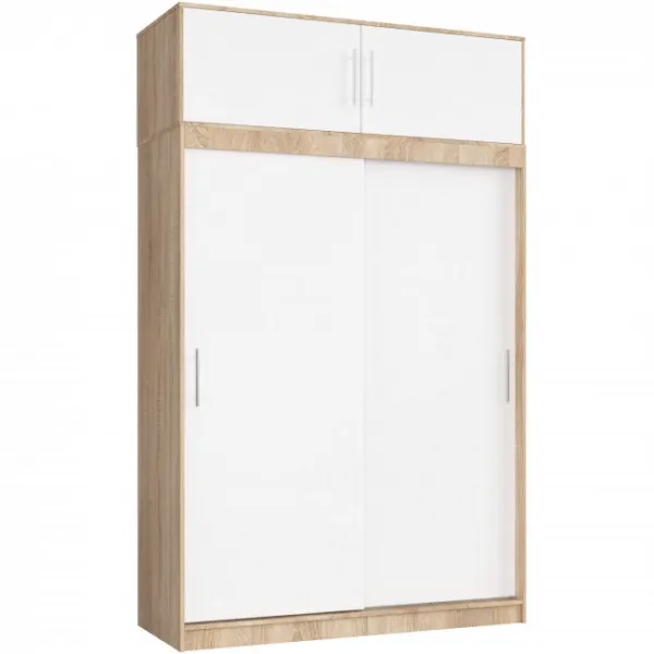 Ak furniture Nástavec na skříň CLP S150 dub sonoma/bílý