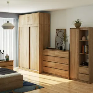 Ak furniture Nástavec na skříň CLP S150 dub sonoma