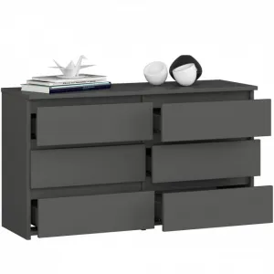 Ak furniture Komoda CL6 100 cm grafitově šedá
