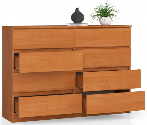 Ak furniture Komoda Rollo X 138,4 cm jelša