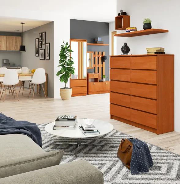 Ak furniture Komoda Kuba 120 cm jelša