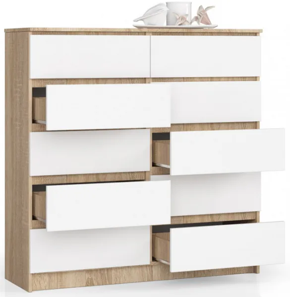Ak furniture Komoda Kuba 120 cm dub sonoma/biela