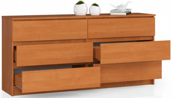 Ak furniture Komoda Rollo V 160,4 cm jelša