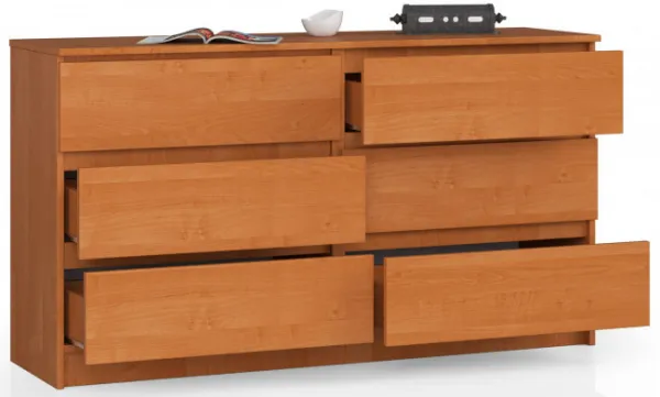 Ak furniture Komoda Rollo K 138,4 cm jelša