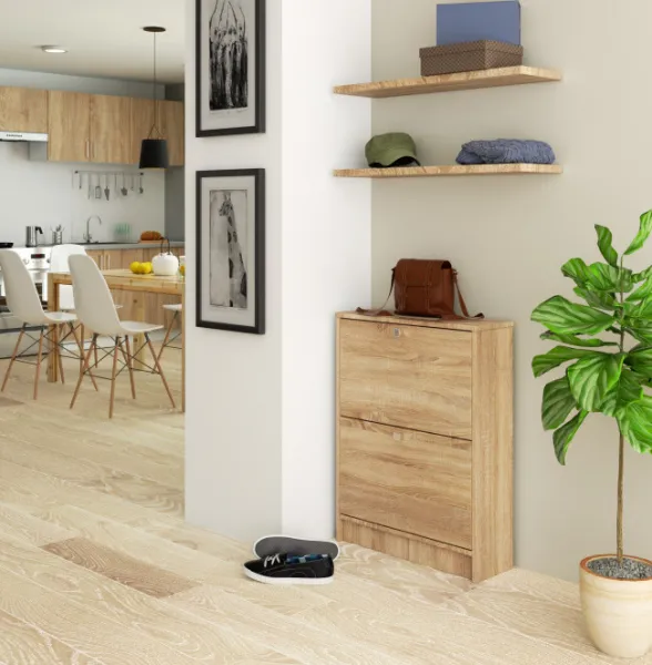 Ak furniture Skrinka na topánky Neroz 60 cm dub sonoma