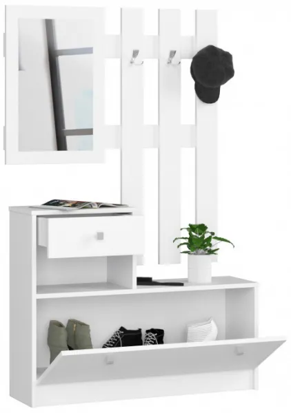 Ak furniture Stena v predsieni Bole biela