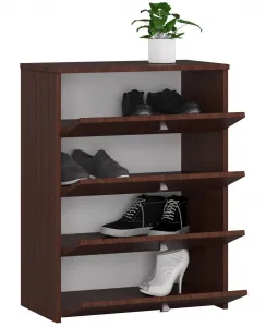 4 krídlový botník 60 cm, wenge