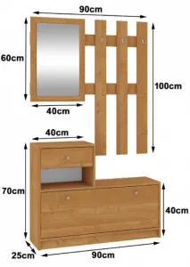 Ak furniture Stena v predsieni Bole Jelša