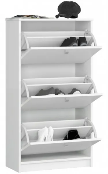 Ak furniture Botník ANTONIO 60 cm biely