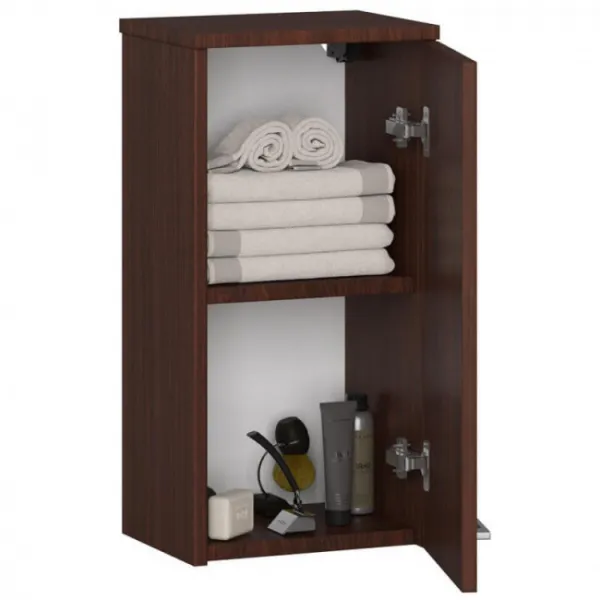 Ak furniture Závesná kúpeľňová skrinka Fin 30 cm wenge