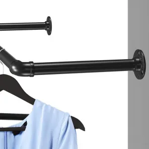 SONGMICS Sada nástěnných věšáků Urdo 92 cm černá