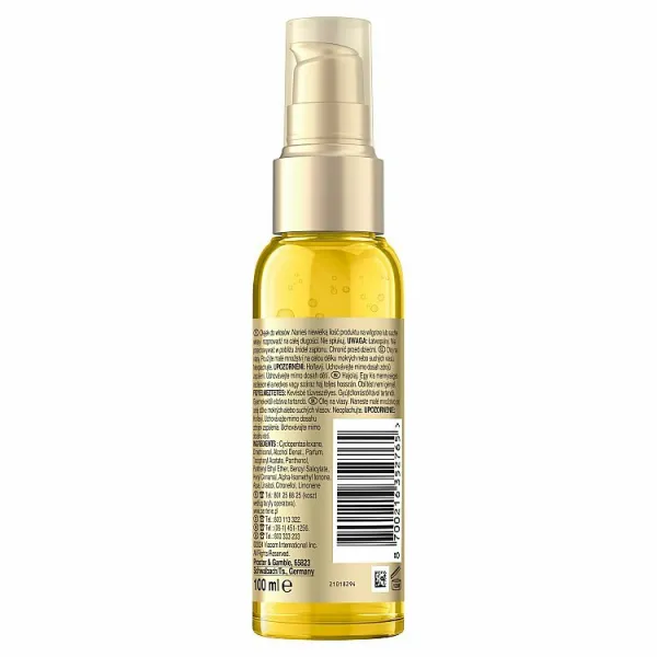 Pantene Pro-V Emily in Paris olej na vlasy pre poškodené a krehké vlasy 100 ml